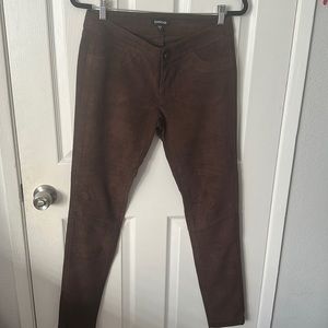 Bebe brown suede pants
